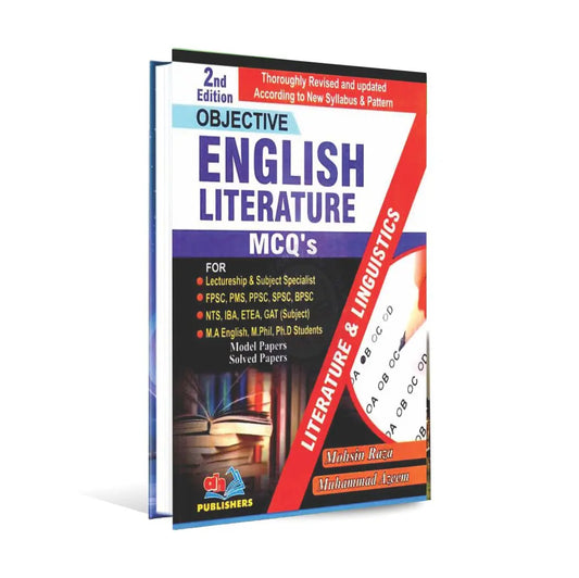 English Literature MCQ's Book for Lectureship by Mohsin Raza Multan Kitab Ghar