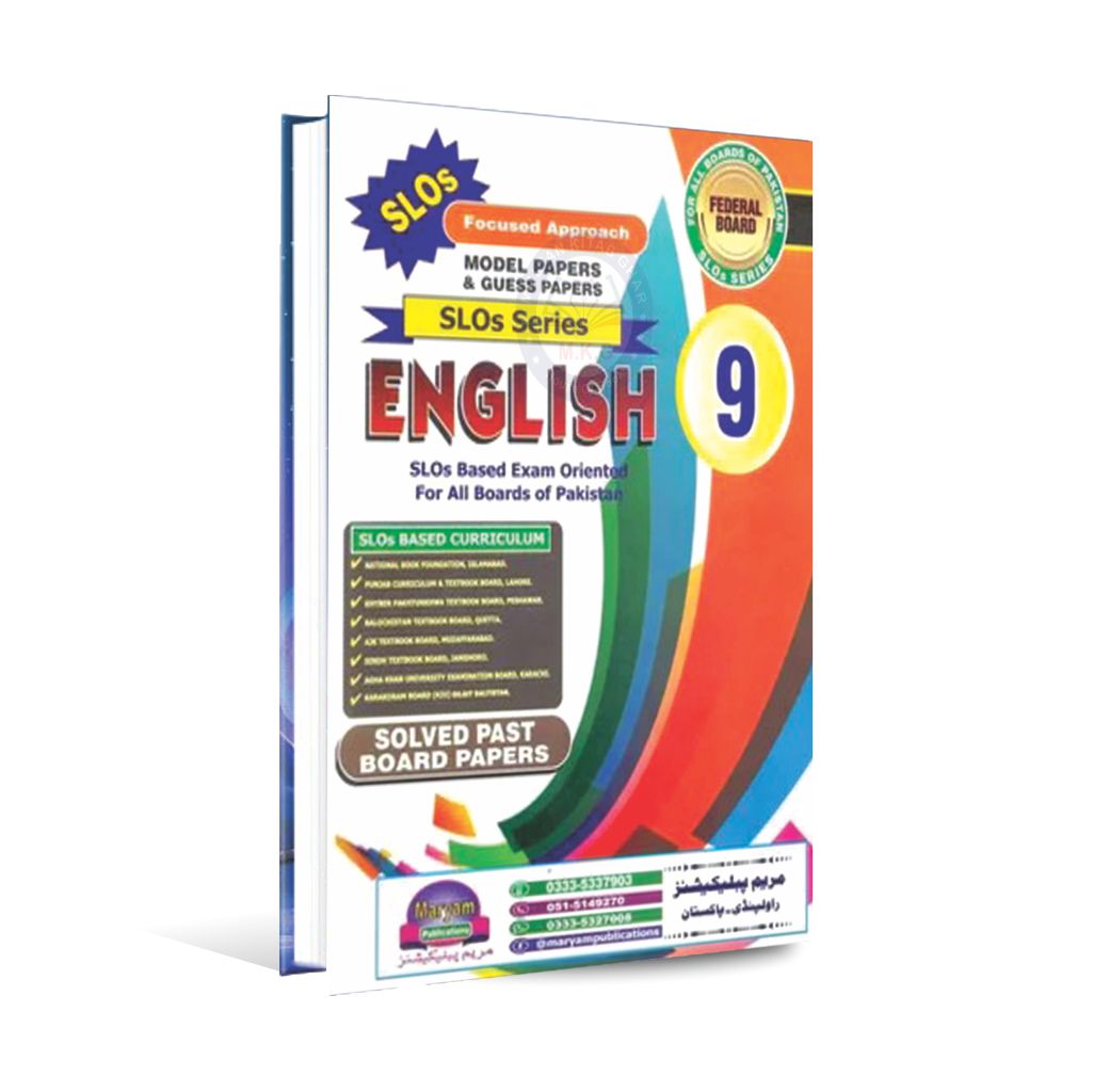 English Solved Past Board Papers for Class 9 Federal Board SLO Based Multan Kitab Ghar