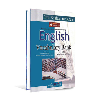 English Vocabulary Bank Book For CSS By Prof. Shafaat Yar Khan Multan Kitab Ghar