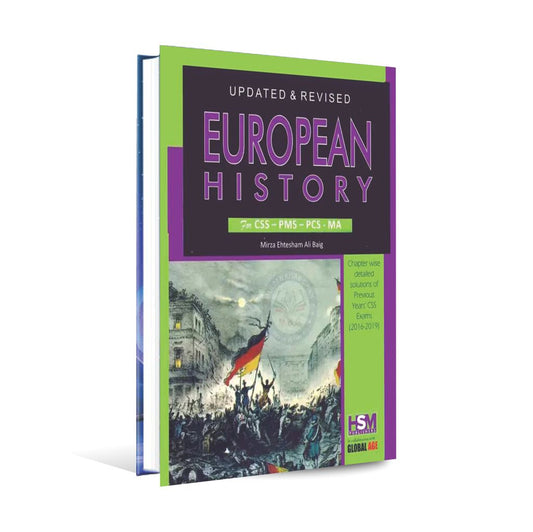 European History Book For CSS PMS By Mirza Ehtesham Ali Baig - Multan Kitab Ghar