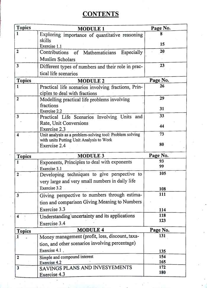 Topper Series Exploring Quantitative Skills Book QREA 107 for ADA, ADS, BS ADP Solution Manual Book By M. Hamza Naveed Multan Kitab Ghar