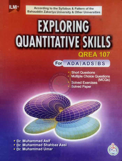 Ilmi Exploring Quantitative Skills QREA 107 for ADA, ADS, BS By DR. M Asif Multan Kitab Ghar