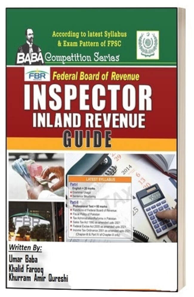 FBR Inspector Inland Revenue Guide by Umar Baba Multan Kitab Ghar