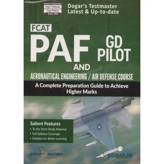 FCAT PAF GD Pilot Test Preparation Book By Mazhar-ul-Haq Multan Kitab Ghar