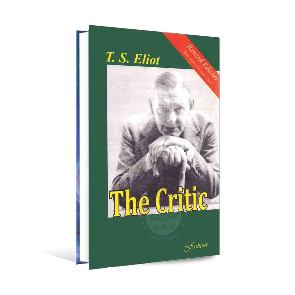 Famous The Critic Book by T.S. Eliot Multan Kitab Ghar