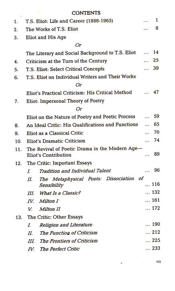 Famous The Critic Book by T.S. Eliot Multan Kitab Ghar