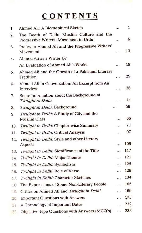 Famous Twilight in Delhi By Ahmad Ali

