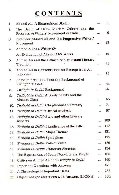Famous Twilight in Delhi By Ahmad Ali
