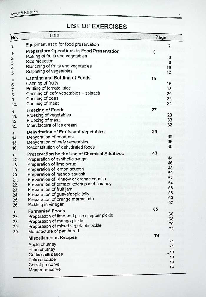 Food Preservation Manual by Javaid Aziz Awan & Salim Ur Rehman - MKG
