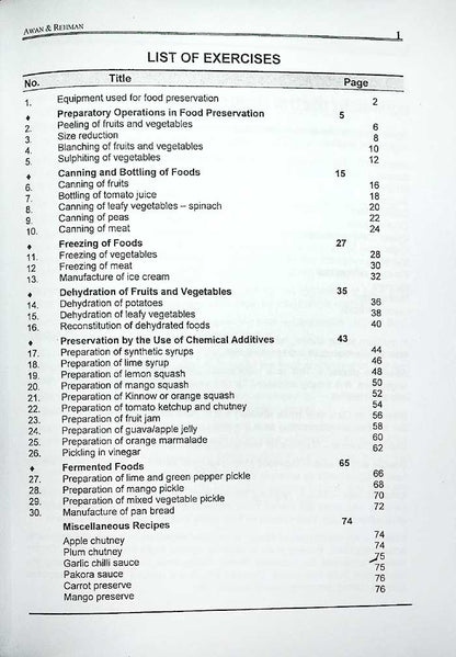 Food Preservation Manual by Javaid Aziz Awan & Salim Ur Rehman - MKG