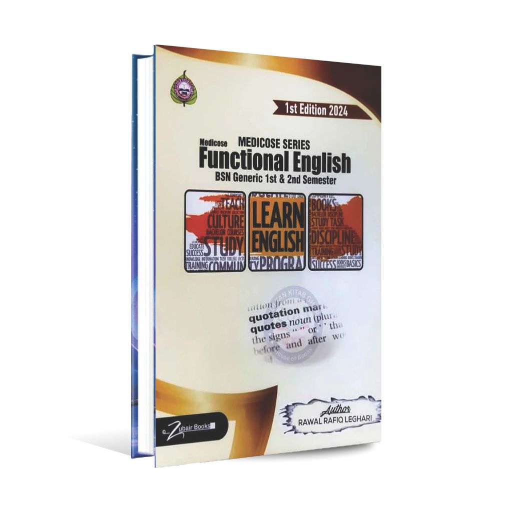 Medicose Functional English 1st Edition for 1st&amp;2nd Semester By Rawal Rafiq Leghari Multan Kitab Ghar