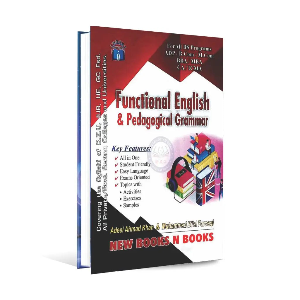 Functional English Pedagogical Grammar Book for All BS Programs ADP ICMA By Adeel Ahmad Khan Multan Kitab Ghar