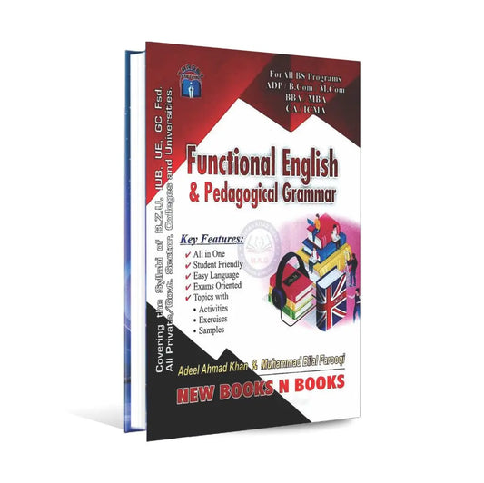 Functional English Pedagogical Grammar Book for All BS Programs ADP ICMA By Adeel Ahmad Khan Multan Kitab Ghar