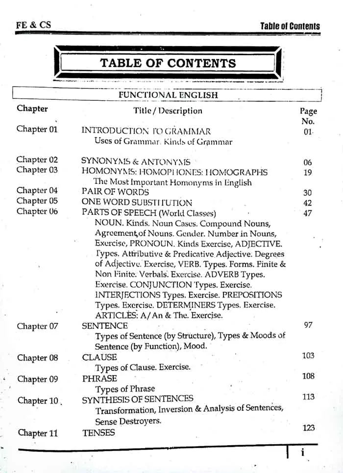 Functional English Pedagogical Grammar Book for All BS Programs ADP ICMA By Adeel Ahmad Khan Multan Kitab Ghar