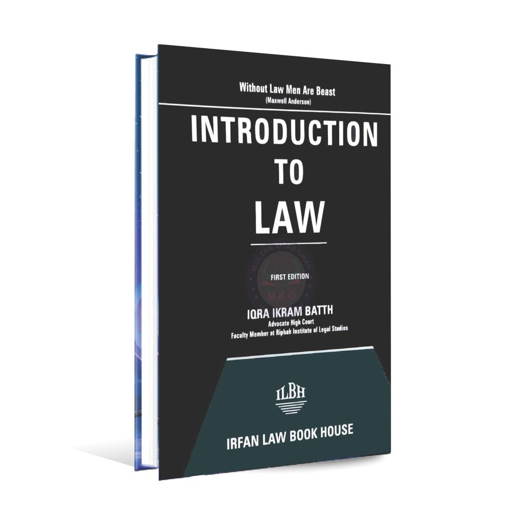 Introduction to Law Book 1st Edition by Iqra Ikram Batth Multan Kitab Ghar