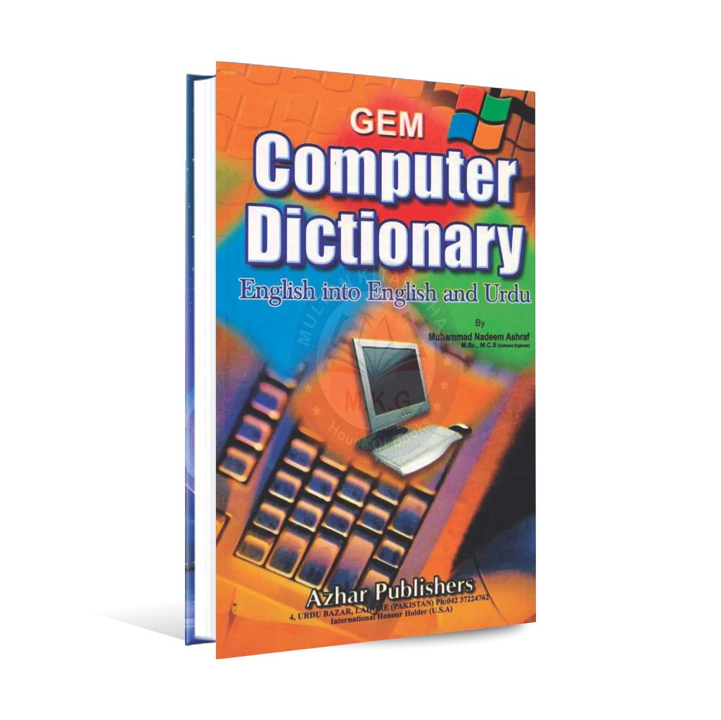 Gem Computer Dictionary English To Urdu Book By Nadeem Ashraf