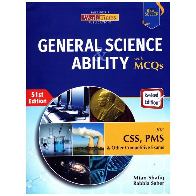 General Science Ability MCQs Book For CSS By Shafiq Ahmad Multan Kitab Ghar