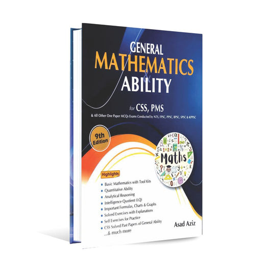 JWT General Mathematics And Ability Book For CSS PMS By Asad Aziz -MKG