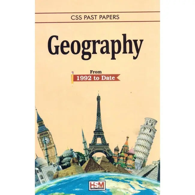 Geography CSS Past Paper Book By HSM Multan Kitab Ghar