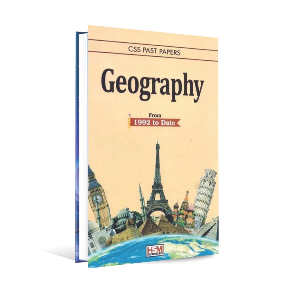 Geography CSS Past Paper Book By HSM Multan Kitab Ghar