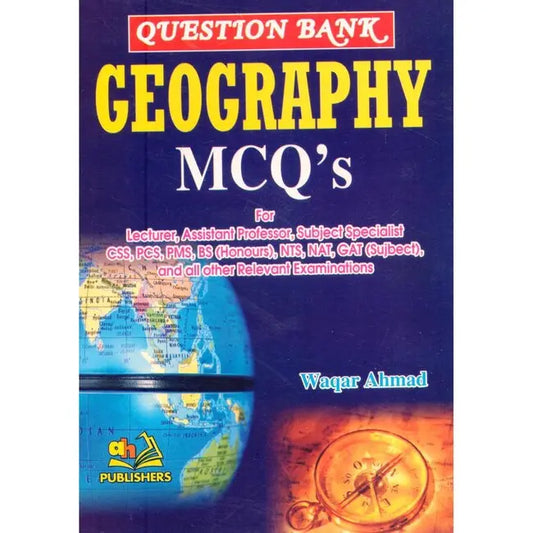 Geography Question Bank MCQs Book by  Waqar Ahmad Multan Kitab Ghar