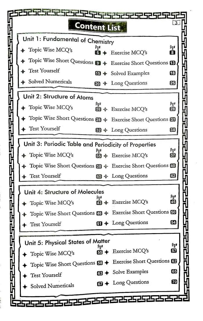 Ghazali Chemistry Up To Date Solved Past Papers (2014-2024) Book for Class 9th Subjective and Objective for Board 2024 Multan Kitab Ghar