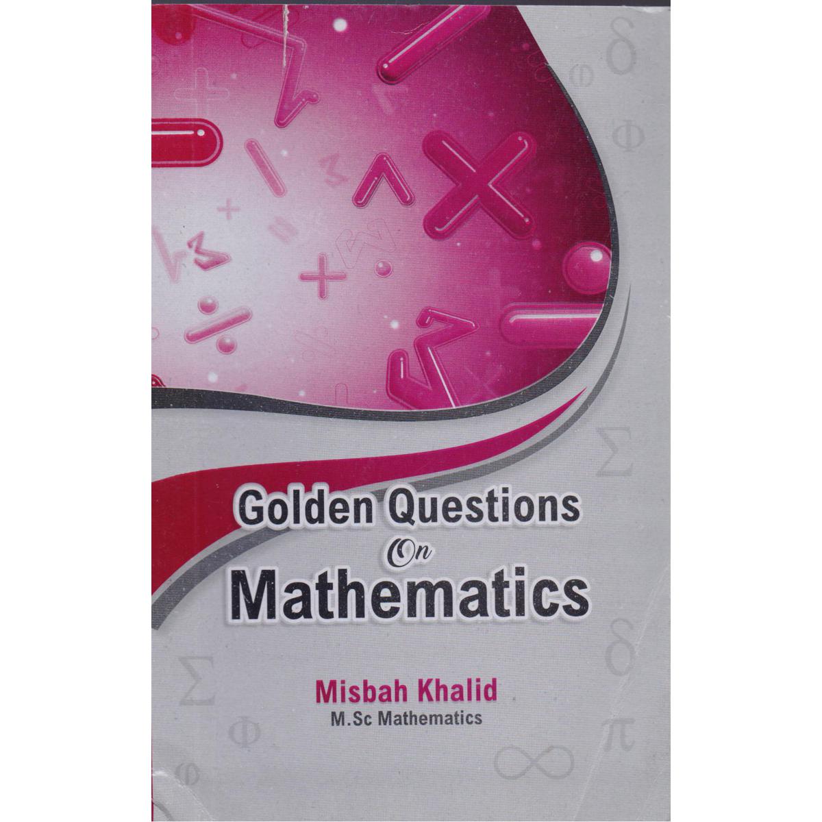 Golden Question on Mathematics Book by Misbah Khalid - Multan Kitab Ghar