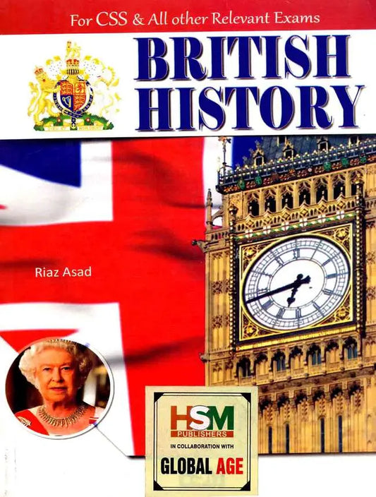 HSM British History Book For CSS By Riaz Asad Multan Kitab Ghar