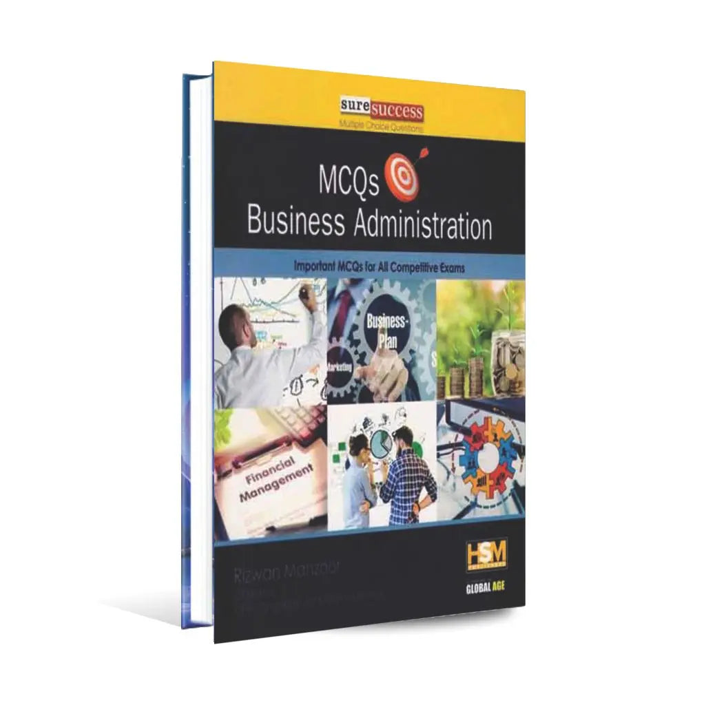 HSM Business Administration MCQs Book for CSS by Rizwan Manzoor Multan Kitab Ghar