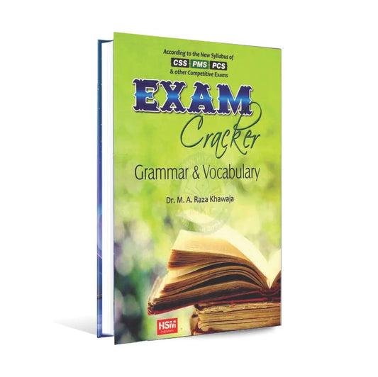 HSM Exam Cracker Grammar and Vocabulary Book for CSS PMS by Dr. M.A Raza Khawaja Multan Kitab Ghar