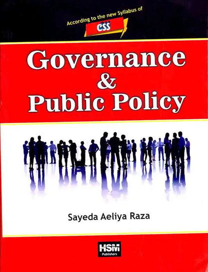 HSM Governance and Public Policy Book By Sayeda Aeliya Raza Multan Kitab Ghar