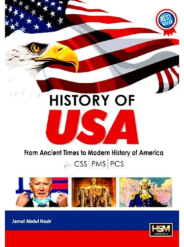 HSM History of USA Book for CSS PMS by Jamal Abdul Nasir Multan Kitab Ghar