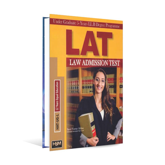 HSM LAT LAW ADMISSION TEST For LLB By Syed Yawar Abbas Multan Kitab Ghar