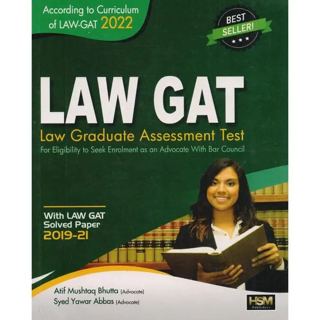 HSM Law GAT 2022 Book By Syed Yawar Abbas Multan Kitab Ghar