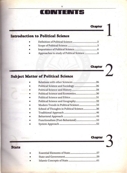 HSM Political Science For LLB Part 1 Paper III By Waqar Ahmad HSM