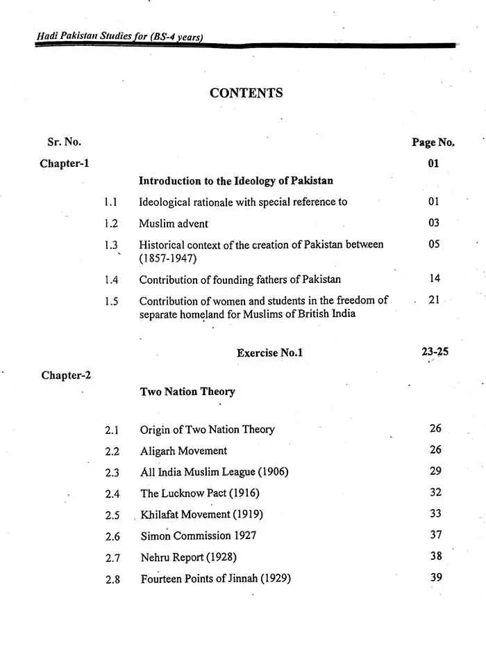 Hadi Ideology and Constitution of Pakistan Compulsory For BS-4 Year Book By Rao Zulfiqar Ali