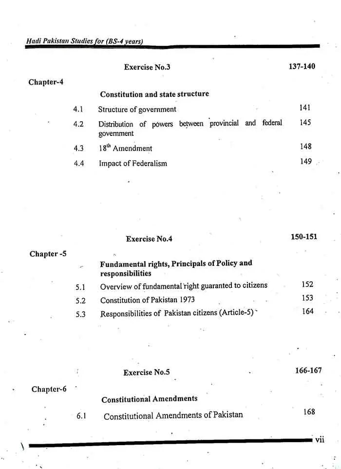 Pakistan Rao Per Hadi Ideology and Constitution of Pakistan Compulsory For BS-4 Year ...