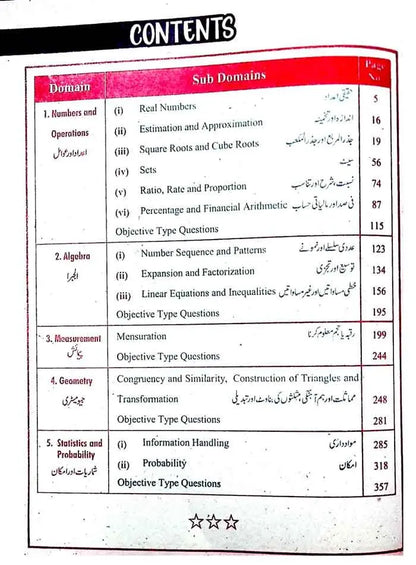 Hamdard Imtihani Mathematics Notes/ Key Book for Class 8th Solve Text Book in Urdu English Medium