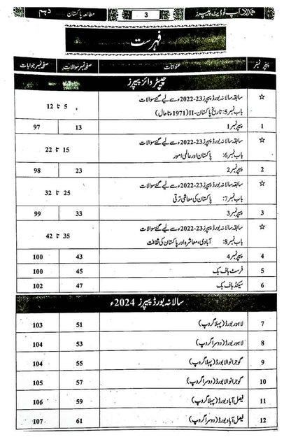 Hamdard Scholar Mutala Pakistan Up To Date Papers for Class 10th for Preparation of Examination 2025