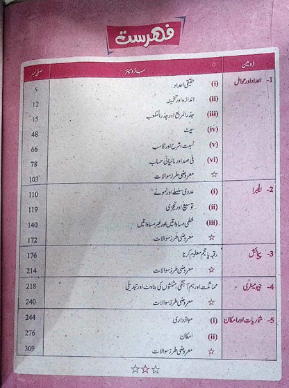 Hamdard Imtihani Riazi Class 8 Urdu Medium Guide