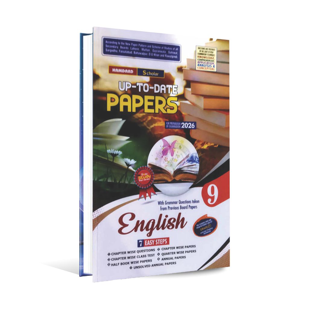 Hamdard Scholar 9th Class English Up-To-Date Papers – Exam 2026 Hamdard Scholar