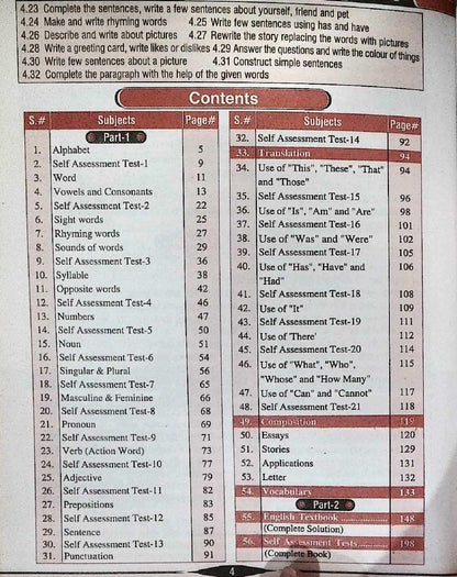 Hamdard Scholar English Grammar & Composition Class 2