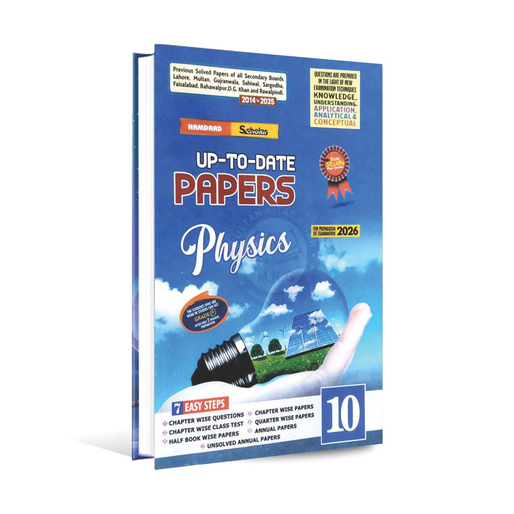 Hamdard Scholar Physics Up To Date Papers for 10th for Preparation of Examination 2026 Hamdard Schola 
