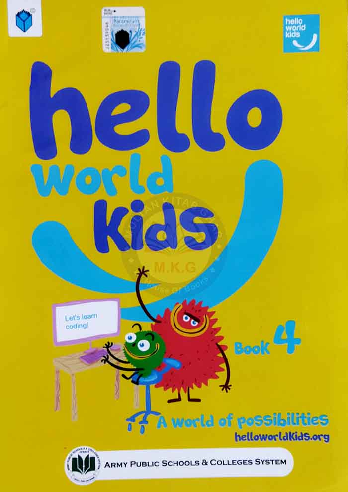 Paramount Hello World Kids for Class 4th Based on Single National Curriculum 2022 Multan Kitab Ghar