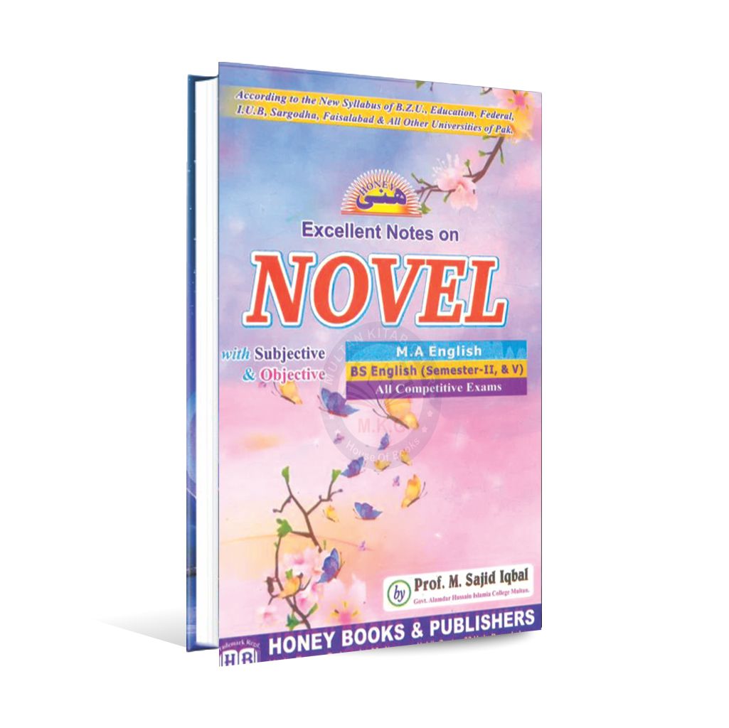 Honey Excellent Notes Book on Novel By Prof M Sajid Iqbal Multan Kitab Ghar