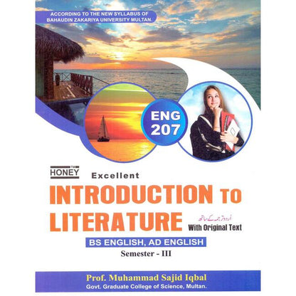 Honey Introduction to Literature Book for BS English Semester 3 by Prof. M Sajid Iqbal Multan Kitab Ghar