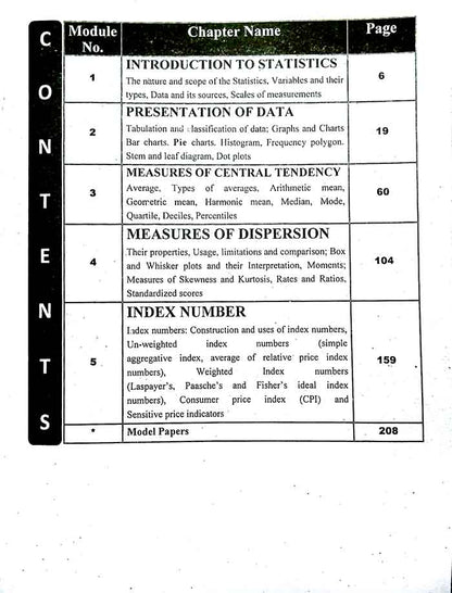 Honey Introductory Statistics Excellent Notes for ADA/ADS/BS (Semester-III) & BS (Semester-I) By Prof Dr Muhammad Imran Bhatti Multan Kitab Ghar