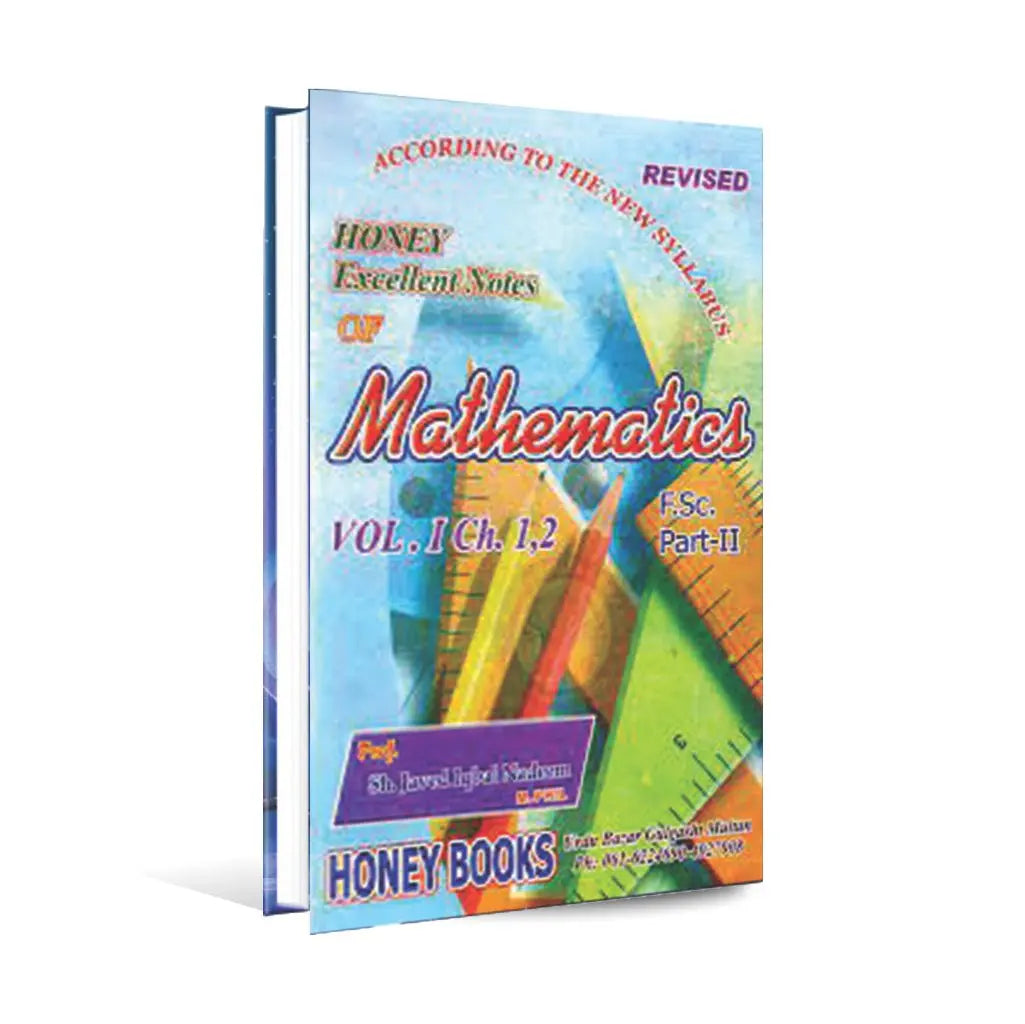 Honey Notes Of Mathematics Book For F.Sc II By Javed Iqbal Multan Kitab Ghar