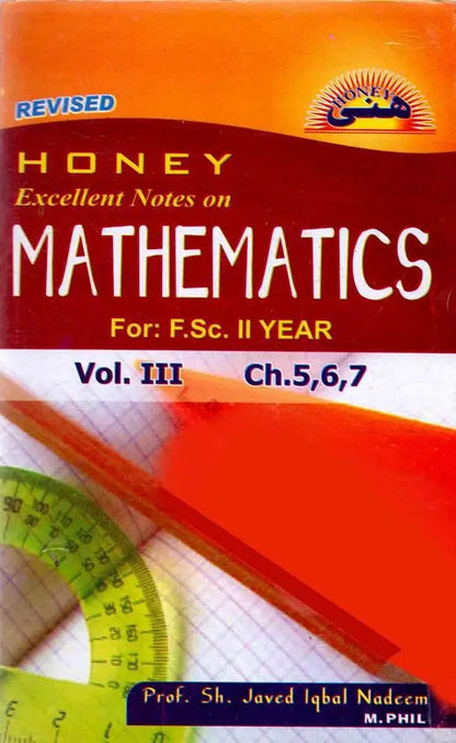 Honey Notes On Mathematics Book For F.sc II By Javed Iqbal