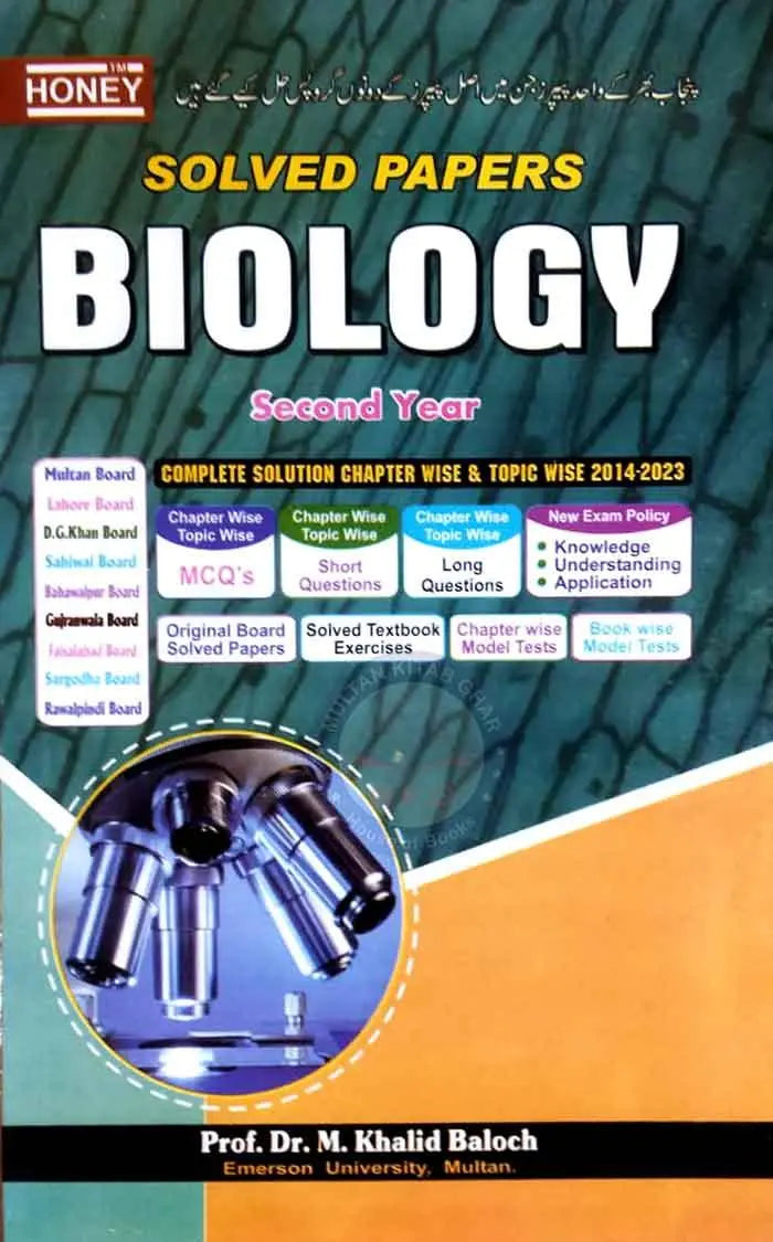 Honey Solved Biology Model Paper For Class 12 By Dr.Khalid